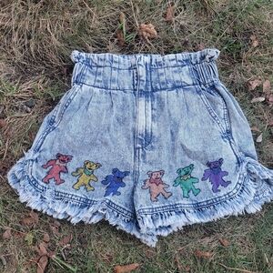 Grateful dead bear shorts